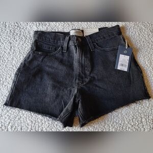 NWT Universal Thread Women's Highest Rise Vintage Stretch Jean Shorts Black Sz 0